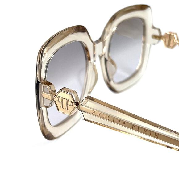 New! PHILIPP PLEIN Sunglasses Queen SPP065S Col.6Y1G, Authentic - Picture 6 of 13